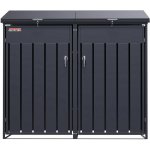 Scorpion elektro s.r.o. Přístřešek na 2 popelnice D12GG2Z antracit – Zbozi.Blesk.cz