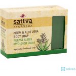 Sattva Ajurvédské ručně dělané mýdlo Neem a Aloe vera 125 g – Zboží Mobilmania