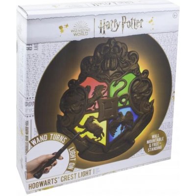 Stolová dekoratívna lampa s ovládačom Harry Potter: Erb Bradavic a magická palička - Harry Potter – Hledejceny.cz