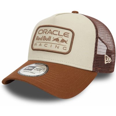 New Era 9FORTY AFrame Trucker Seasonal Patch Red Bull F1 Walnut / Stone – Zboží Mobilmania