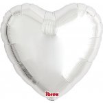 Balón Ibrex Hel srdce 14 stříbrná metalíza