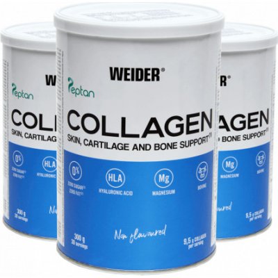 WEIDER Collagen, 3x 300 g, kolagen v prášku