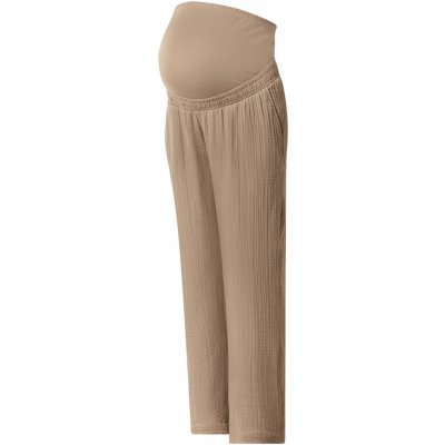 esmara dámské těhotenské mušelínové kalhoty s BIO bavlnou béžová – Zboží Dáma