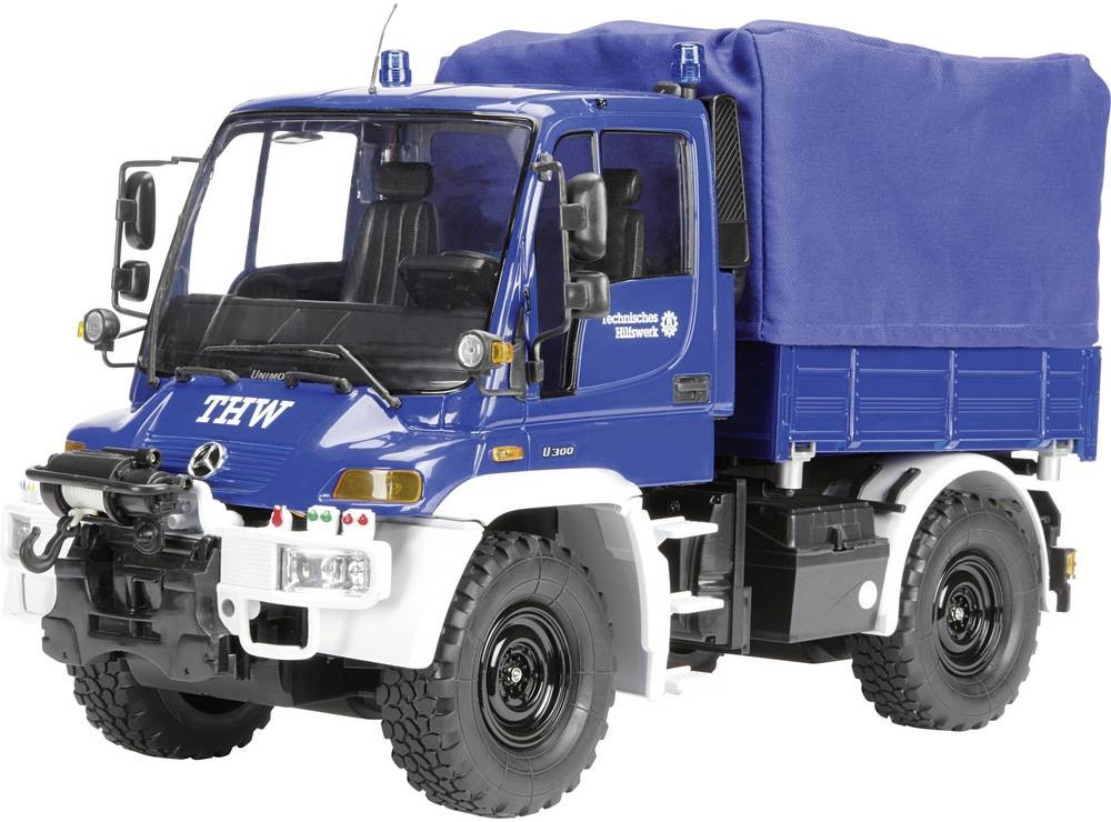 Carson Modellsport MB Unimog U300 THW RC model auta elektrický záchranný vůz 100% RtR 2,4 GHz vč. akumulátorů n 1:12