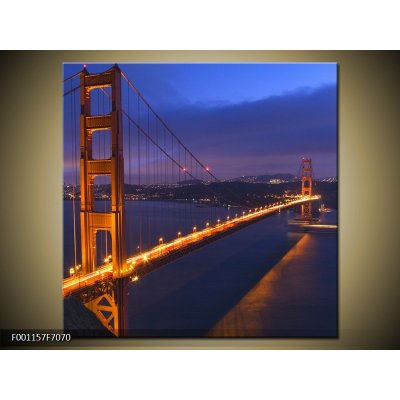 Obraz - Golden Gate Bridge, jednodílný 70x70 cm