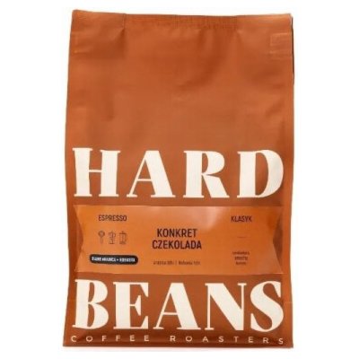 Hard Beans Tvrdá Konkret Čokoládové Espresso zrnková 1 kg – Hledejceny.cz