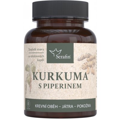 Serafin Kurkuma a piperin 90 kapslí – Hledejceny.cz