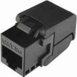 25286711 MULTIPACK 24 ks - samořezný keystone Solarix CAT5E UTP RJ45 černý SXKJ-5E-UTP-BK- – Zboží Živě