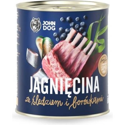 John Dog Berry Line Junior Jehněčí a sleď s borůvkami 12 x 0,8 kg – Zboží Mobilmania