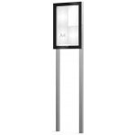 PROCITY Venkovní černá moderní vitrína Edge, 4 x A4 včetně sloupků | Zboží Auto