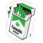 Samolepka cigarety - weedshop – Zboží Dáma