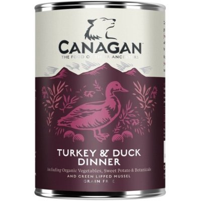 Canagan Dog konzerva krůta a kachna 400 g