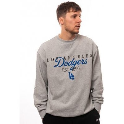 New Era MLB Lifestyle Crewneck Los Angeles Dodgers Heather Grey / Navy