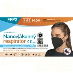 Nano M.ON nanovlákenný respirátor FFP2 černý 1 ks – Zboží Mobilmania