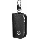 klíčenka KOŽENÉ POUZDRO na klíče MERCEDES logo do auta ELEGANTNÍ – Zboží Dáma