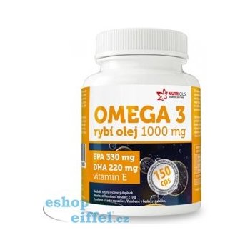 Nutricius Omega 3 Rybí olej 1000 mg 150 kapslí