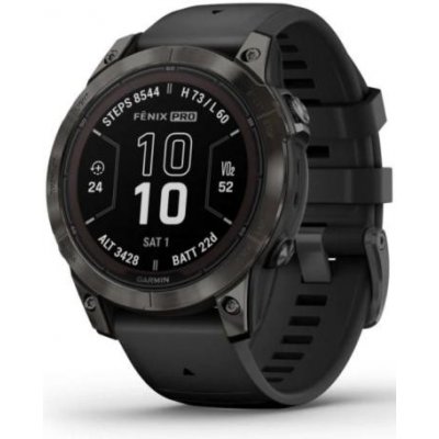 GARMIN FENIX 7 PRO Sapphire Solar Carbon Gray DLC Titanium / Black Band - oficiální česká distribuce - dodáváme včetně voucheru turistické mapy TOPO Czech PRO