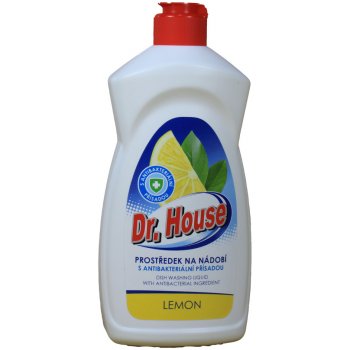 Dr. House na mytí nádobí s antibakteriální přísadou Lemon 500 ml