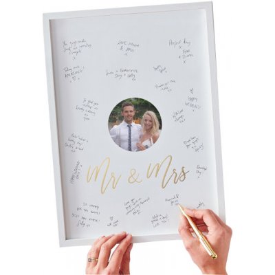 Ginger Ray Amscan Kniha hostů - Podpisový rámeček – Zboží Mobilmania