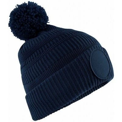 Beechfield Unisex beanie s klubovou nášivkou pro potisk modrá námořní CB530R – Hledejceny.cz
