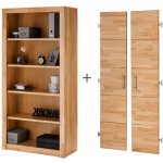 LINZ - velká knihovna s dveřmi jádrový BUK masiv 190 cm – Zboží Mobilmania