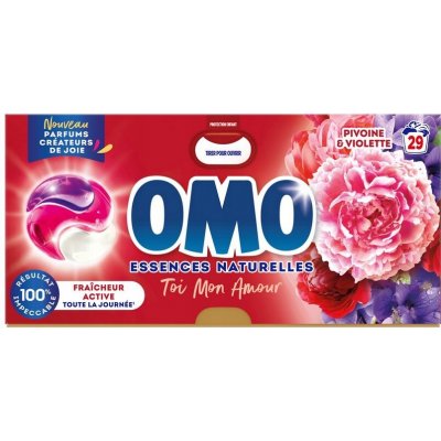 Omo Kapsle na praní se saponátem 3 v 1 Pivoňka a Fialová 29 PD – Hledejceny.cz