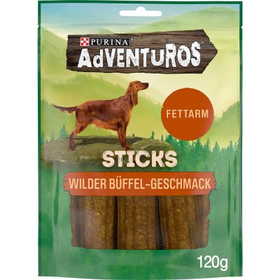 PURINA Adventuros tyčinky divoký buvol 2 x 120 g