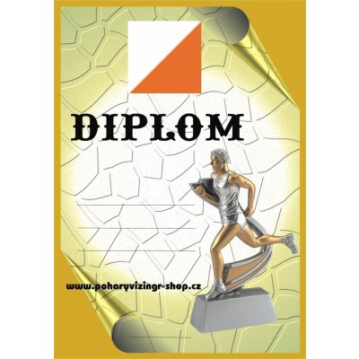 Orientační běh muž diplom A4 č.5 – Zboží Dáma