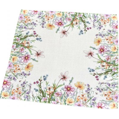 Forbyt kuchyňský ubrus prostírání CYH6179 TISK louka směs kvítí bílá 35x35cm čtverec – Zboží Dáma