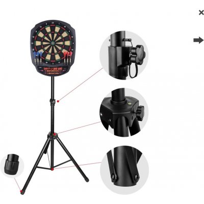 Stojan Bullet Hybrid stojan na sisalový nebo elektronický terč – Zbozi.Blesk.cz