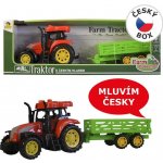 MADE Traktor s přívěsem mluvící CZ se světlem 29 cm – Zbozi.Blesk.cz