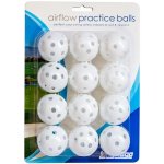 Longridge Airflow plastové děrované treninkové míčky s otvory 12 ks, bílé – Zboží Dáma