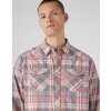 Pánská Košile Wrangler pánská flanelová košile western shirt faded rose W5H94MXAP