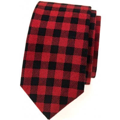 Avantgard Kravata Slim Lux 571-51066 červená/černá – Zboží Mobilmania