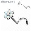 Piercing Šperky4U Push In piercing do nosu titan TIT1180