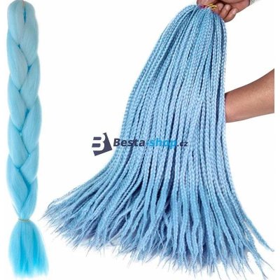 Copánky ze syntetických vlasů - modré – Hledejceny.cz
