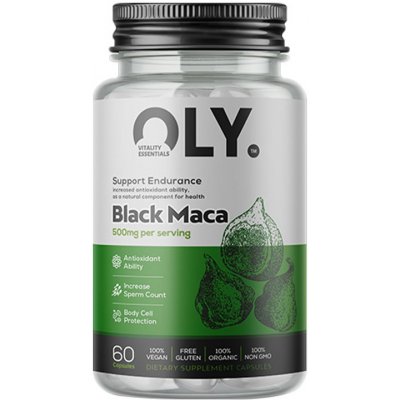 Oly Black Maca 500 mg 60 kapslí – Hledejceny.cz