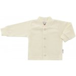 ESITO kojenecký kabátek bavlněný jednobarevný bílá – Zboží Mobilmania