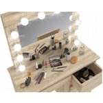 Trendie Hollywood Pro toaletní stolek dub – Zboží Dáma