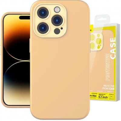 Pouzdro Baseus Liquid Silica Gel Case iPhone 14 Pro Max Sunglow – Zbozi.Blesk.cz