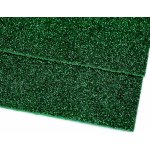 Pěnová guma Moosgummi 20x30cm, 750861 jednobarevná 11 zelená pastelová, tloušťka 1,9mm, s glitry – Zbozi.Blesk.cz