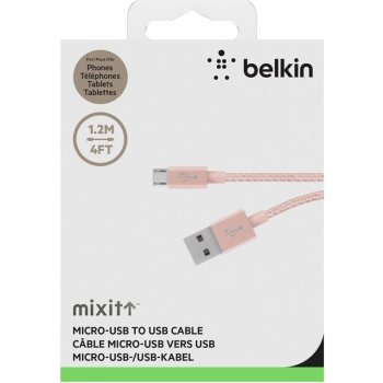 Belkin F2CU021BT04-C00 Micro-USB to USB, růžový/zlatý