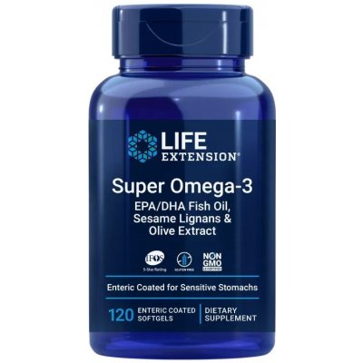 Life Extension Super Omega-3 EPA/DHA Fish Oil 120 měkké gelové tablety – Hledejceny.cz