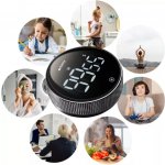 Ruhhy Kuchyňská minutka LED digitální - černá – Zboží Mobilmania