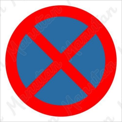 Zákaz zastavení, samolepka 210 x 210 x 0,1 mm – HobbyKompas.cz