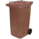 J.A.D. Tools popelnice plastová, 240L, hnědá – Zbozi.Blesk.cz