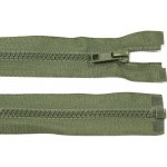 Kostěný zip no.5 rozepínací 80cm bundový color: 663 tmavě khaki zelená – Hledejceny.cz