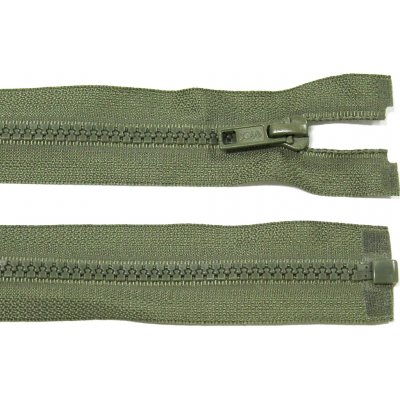Kostěný zip no.5 rozepínací 80cm bundový color: 663 tmavě khaki zelená – Hledejceny.cz