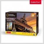 CubicFun 3D puzzle National Geographic: Eiffelova věž 80 ks – Hledejceny.cz