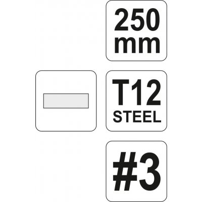 Pilník YATO zámečnický plochý jemný 250 mm YT-6233 – Hledejceny.cz